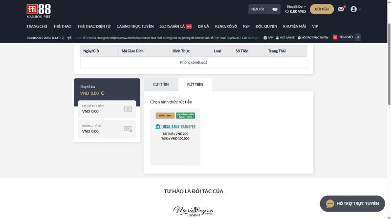 Hệ thống rút tiền hiện đại, tiện lợi